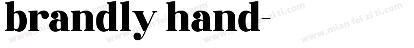 brandly hand字体转换